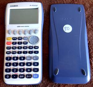 lot 80 image: Casio FX-9750GII Power Graphic Graphing Calculator with Cover