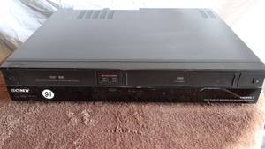 lot 91 image: VINTAGE  Sony RDR-VX535 DVD Recorder  VCR Combo HDMI, Easy Dubbing, NO REMOTE, TESTED
