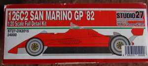 lot 106 image: RARE $$$ -  STUDIO 27 120 126C2 SAN MARINO GP 1982 FULL DETAIL KIT