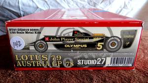 lot 142 image: Studio27 120 Lotus 79 Austrian GP 1978 Full detail metal model kit