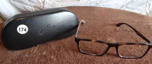 lot 174 image: RAYBAN DESIGNER FRAMES WITH HARD CASE