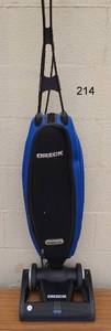 lot 214 image: Oreck LW1500RS Magnesium RS Bagged Upright Vacuum Cleaner with HEPA Filter Bag - TESTEDWORKING