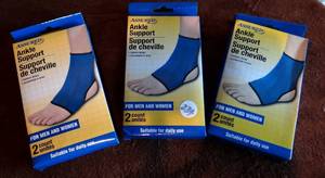 lot 234 image: LOT OF 3 NEW BOXES WITH 2 EACH (TOTAL 6) - ASSURED ANKLE SUPPORT