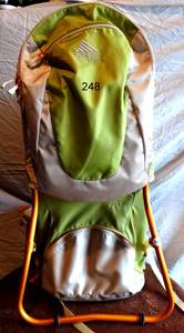 lot 248 image: Kelty Kids FC 3.0 Child Carrier Toddler Baby Hiking Backpack Aluminum SAGE GREEN