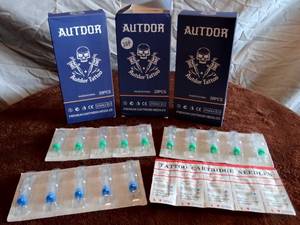 lot 264 image: Autdor Tattoo Needle Cartridges - 60Pcs Assorted Professional Disposable Tattoo