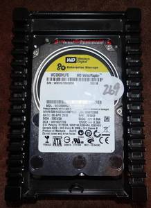 lot 269 image: Western Digital VelociRaptor WD3000HLFS 300GB 2.5 SATA II Enterprise Hard Drive