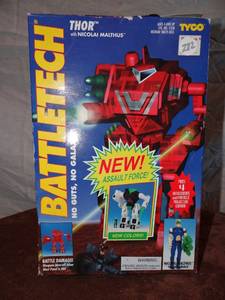 lot 282 image: RARE Tyco BATTLETECH Thor DAMAGED BOX -  Nicolai Malthus 1994