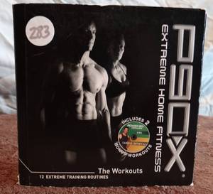 lot 283 image: P90X Extreme Home Fitness DVD The Workouts Complete 12 Disc Set