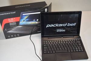lot 34 image: Packard Bell 10.1 2-in-1 TabletNotebook (Cracked Screen, may not function correctly)