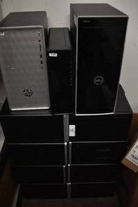 lot 111 image: HP and Dell Empty Computer Cases