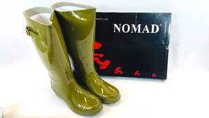 lot 150 image: Nomad Hurricane II Womens Rain Boots Shiny Ivy Size 8