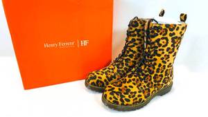 lot 174 image: Henry Ferrera Womens Boots B905 Swede Leopard Size 8.5