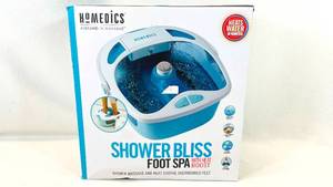 lot 187 image: Homedics Shower Bliss Foot Spa w Heat Boost