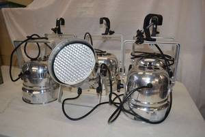 lot 17 image: Chauvet LEDRAIN 64C Stage Lights (6 Total, 4 of them have Clamps) DMX Control
