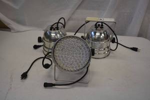 lot 18 image: Chauvet LEDRAIN 56RGB Stage Lights (3 Total) DMX 3 Pin Control