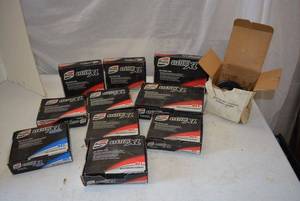 lot 95 image: Mighty Disc Brake Pads in various sizes and blower motor for auto still in box