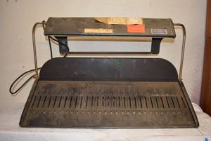 lot 111 image: Lighted Metal Stand for catalogs and books