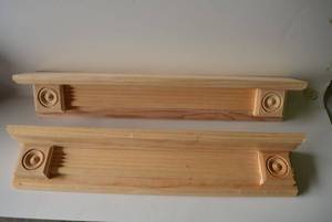 lot 192 image: Unfinished Wood Shelves, 25 Long, 2 Total