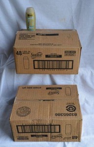 lot 73 image: Travel Size Suave Body Wash, Exfoliating, 1.8 oz each, 48 per Box, (2 Boxes Total)