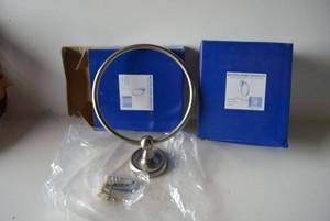 lot 204 image: Better Home Products Towel Ring #3104, Chrome (2 Total)