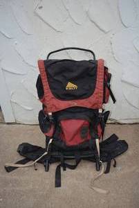 lot 227 image: Kelty Trekker 4300 Backpack, 3 Feet Tall Approx. (red)