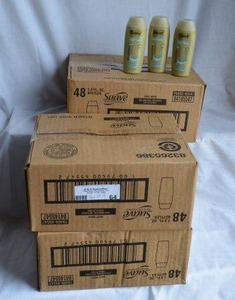 lot 65 image: Travel Size Suave Body Wash, Exfoliating, 1.8 oz each, 48 per Box, (3 Boxes Total)