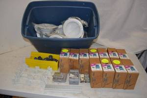 lot 125 image: GE Dimming Light 93034635 and 93034751, 34 Threaded Male Adapters, and More