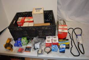 lot 131 image: Misc. Auto Parts, Belts, Electronics, Bearings