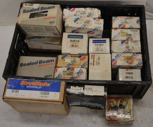 lot 137 image: HeadLamps, Strut-Mate Mounting Kit, Holley Renew Kit and More HIGHLY RECCOMEND PREVIEW ON THIS ITEM FOR BEST LISTING OF ITEMS.