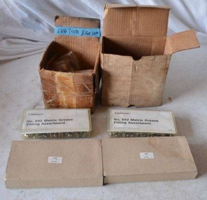 lot 273 image: Lug Nuts, Metric Grease fittings, Car Care Gaskets Kits