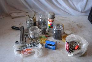lot 265 image: Misc. Tools, Screws, Washers, Paint Can