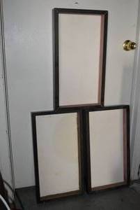 lot 295 image: 3 Shadow Boxes, Wooden Frames and Cardboard Backing