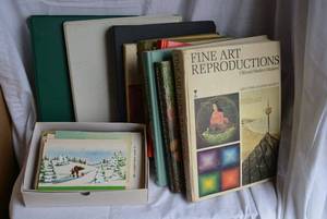 lot 319 image: Variety of Vintage Greeting Cards, Books and Binders as shown