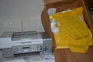 lot 324 image: Safety Coverings, and Lexmark ScannerCopierFax Machine