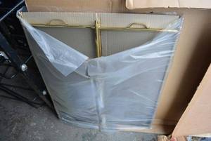 lot 335 image: Brass Fireplace Screen, still in Packaging