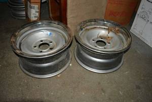 lot 365 image: Pair of Rims, 5 Hole, 15
