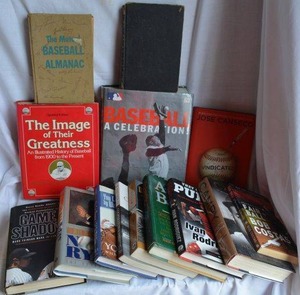 lot 432 image: Baseball Books Includes The Mutual Baseball Almanac from 1954 and Signed Copy of Bill Sterns Favorite Baseball Stories from 1950