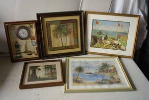 lot 444 image: Framed Wall Art as shown