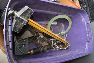 lot 452 image: Tools as shown and PS3 Wireless Turntable Controller