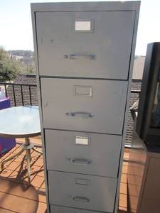 lot 7 image: 2 file cabinets- 1 with2 drawers one with 5 drawers