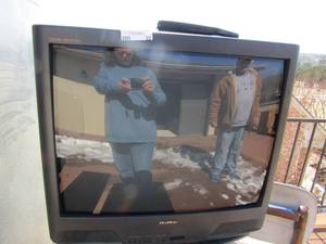 lot 22 image: Quasar Crystal vision TV 20 with remote