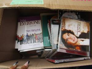 lot 32 image: Lot of Tom Wright books and Christmas CDs