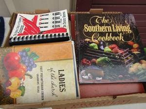 lot 58 image: Large lot of Ladies of Churchs cook books and favorite recipes
