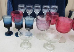 lot 82 image: assorted colorful glasses