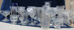 lot 85 image: Bakers dozen of assorted wine glasses