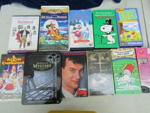 lot 109 image: Winnie the Pooh and Charlie Brown VHS tapes
