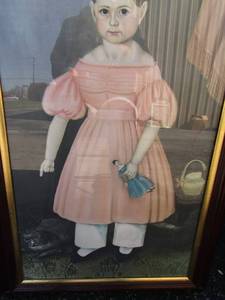 lot 125 image: Mary Jane Smith  PRINT  gIRL W DOLL AND CAT 41x30