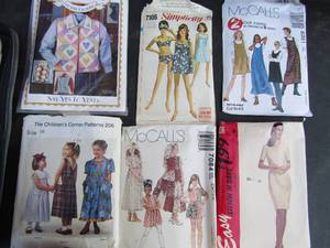lot 131 image: Box full of dress patterns  1960s-2000s
