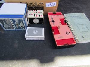 lot 133 image: Over 10 sets of bridge cards