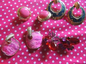lot 191 image: Vintage big earrings